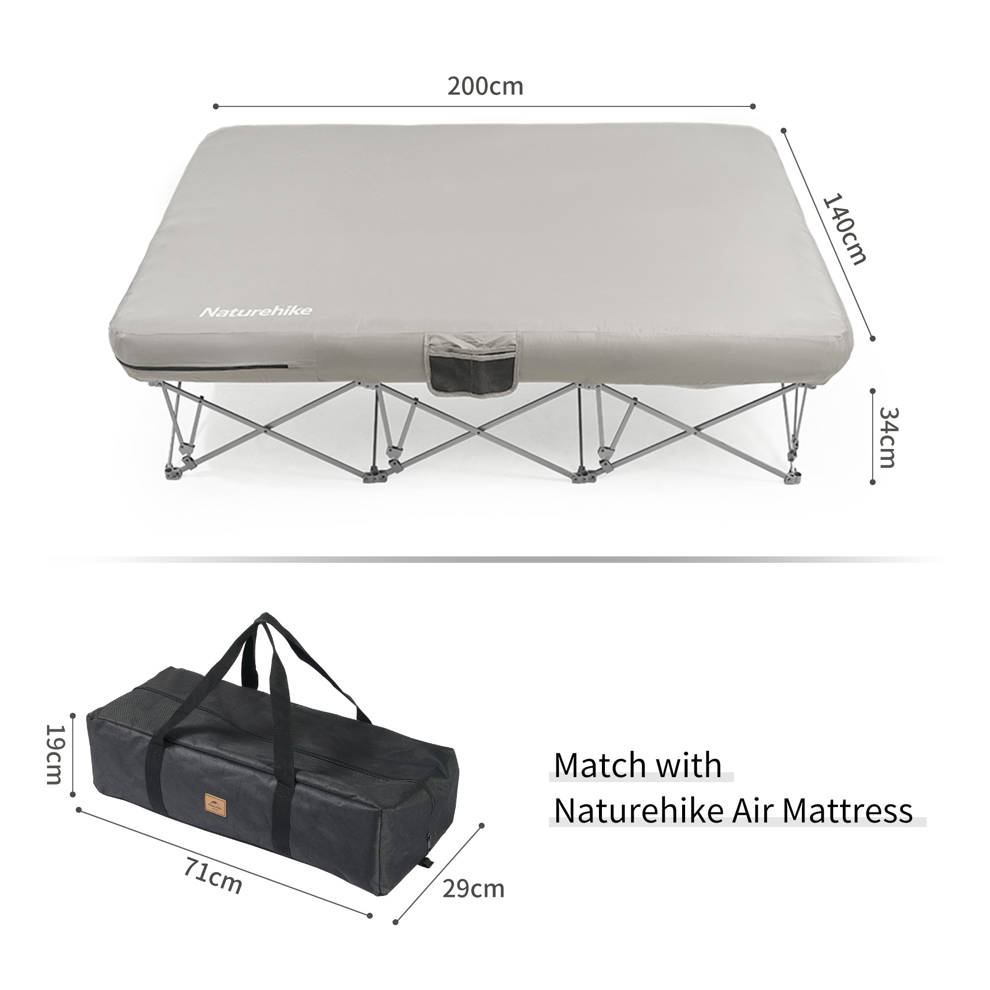 ShiYe™ XJC13 Folding Double Camping Cot | Naturehike