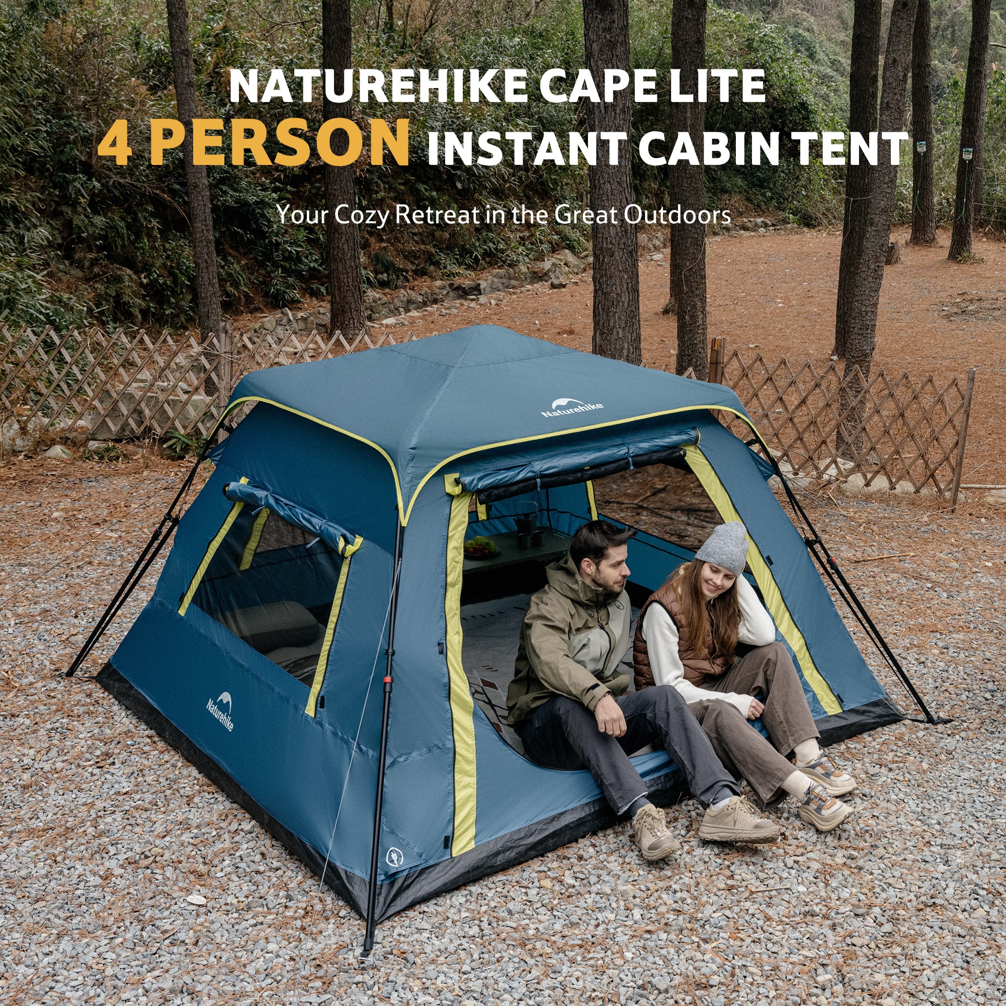 Cape™ Lite 4-Person Instant Cabin Tent – Naturehike