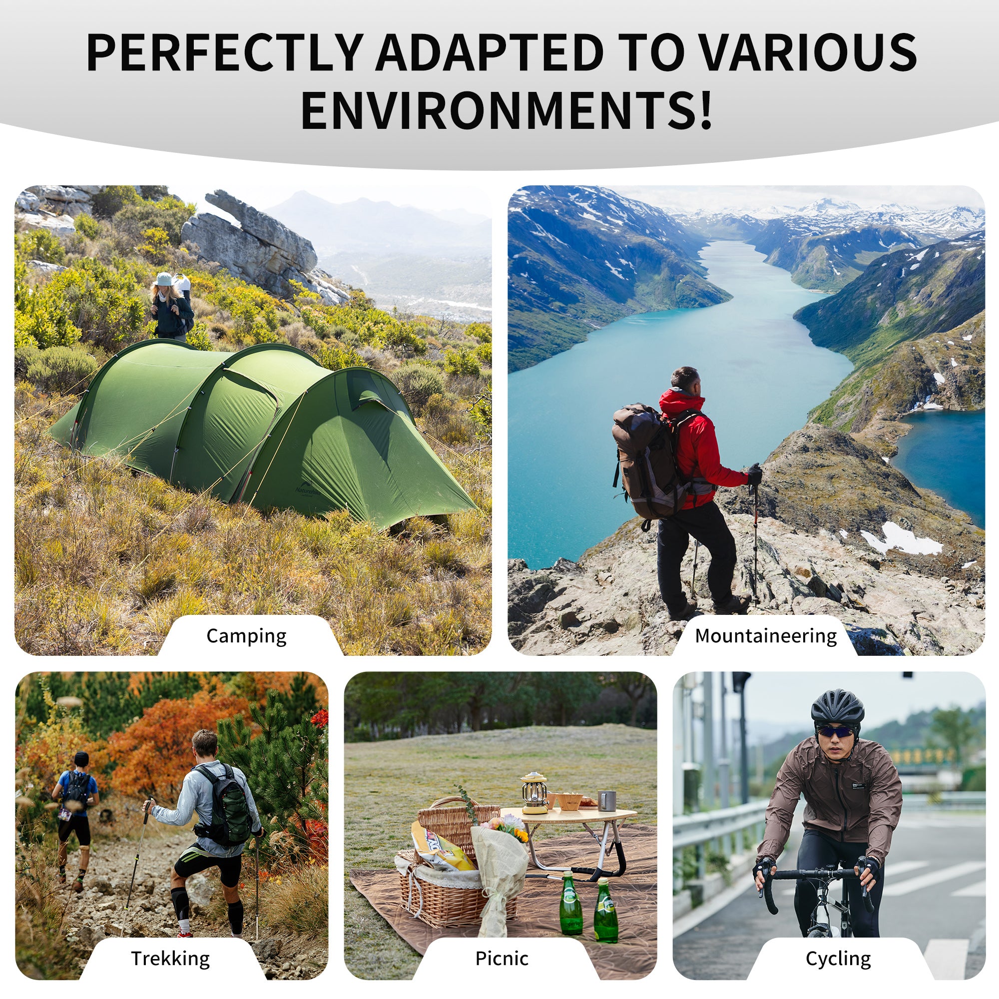 Opalus™ 2人用 4シーズン トンネルテント – Naturehike
