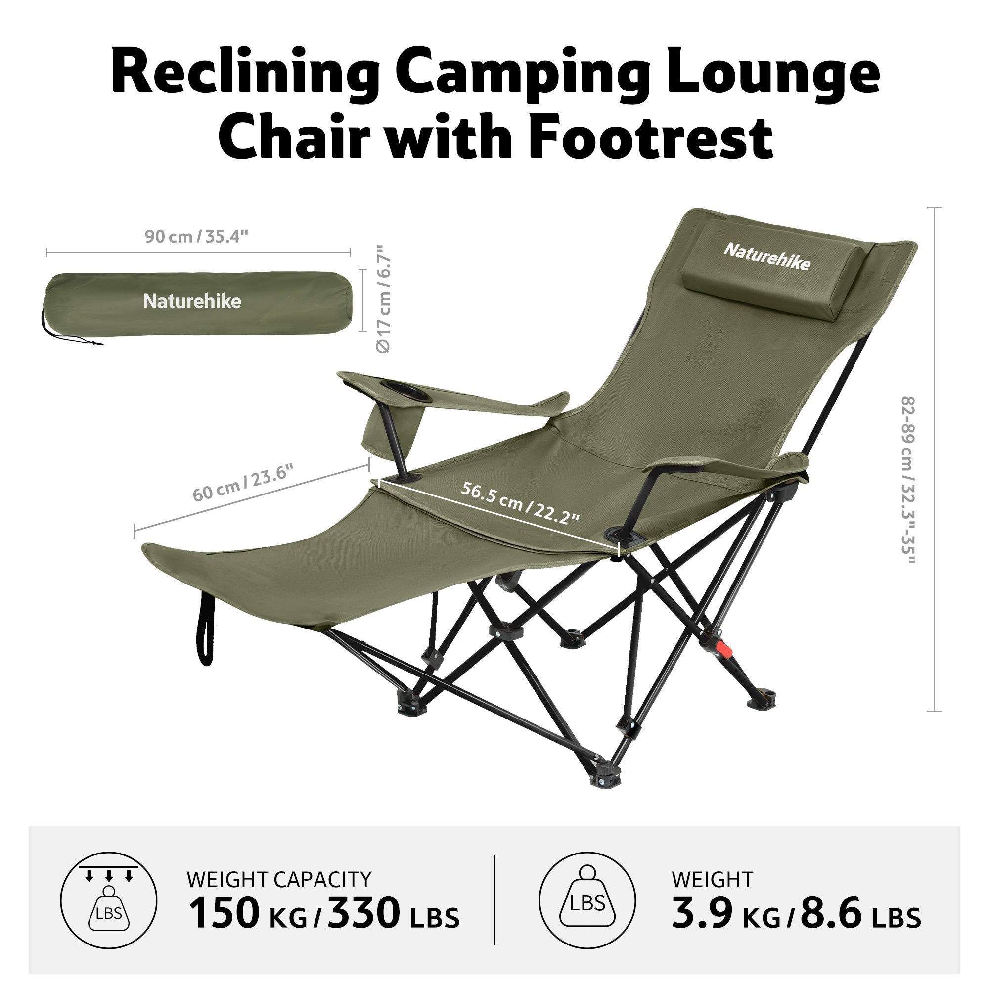SeaStar™ High-Back Camping Chair with Footrest – Naturehike SeaStar™ High-Back Camping Chair with Footrest – Naturehike