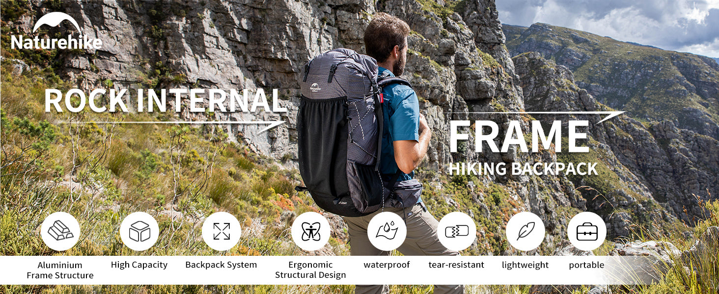 Backpack Rock Design Rock™ Hiking Backpack | Naturehike