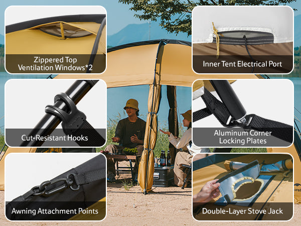 Dune™ 10.9 Pro 4-Person Hot Tent | Naturehike