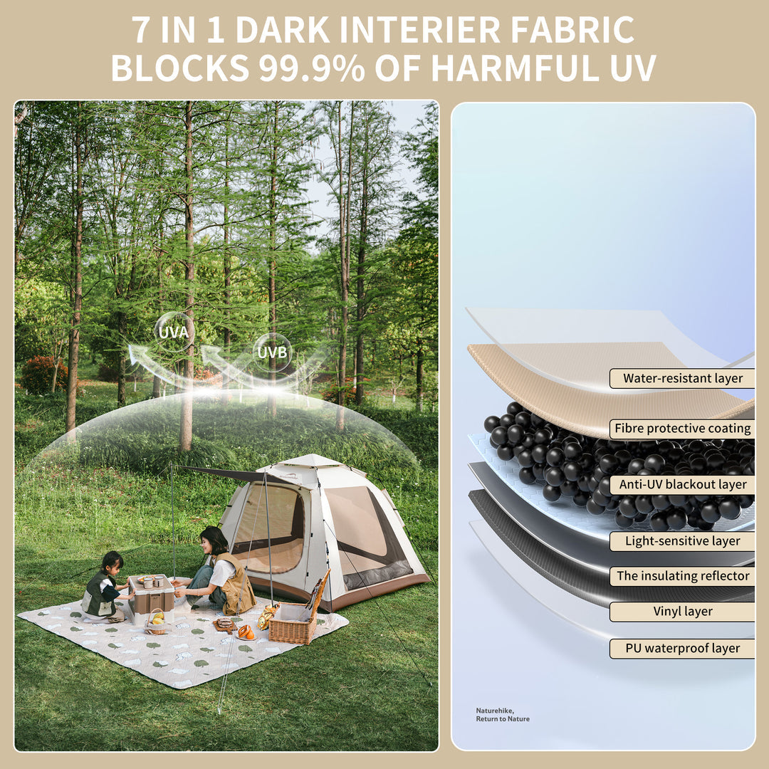 picknick zelt Ango Picnic Automatic 3 Personen Zelt – Naturehike