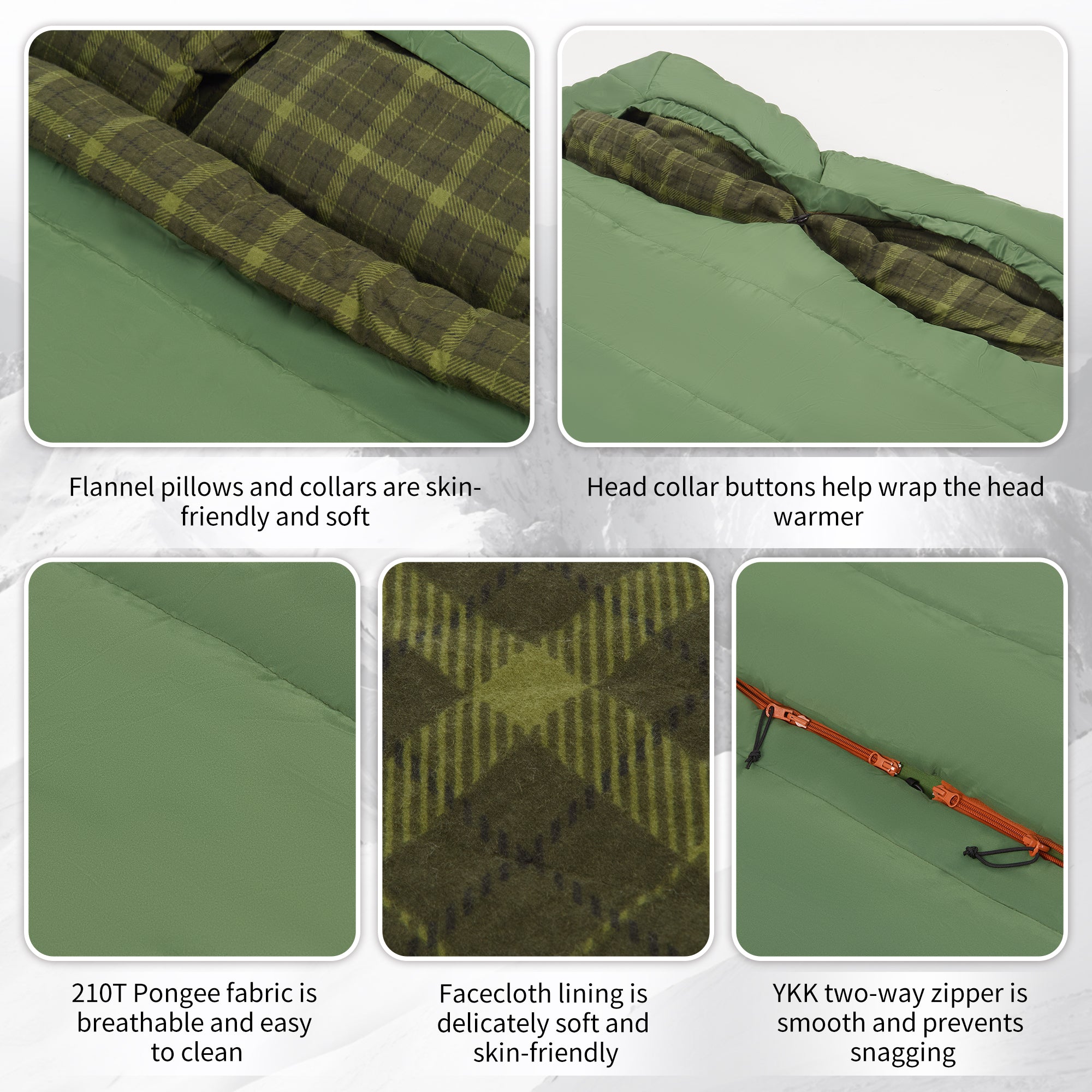AutumnField™ Double Synthetic Sleeping Bag 43°F / 6°C – Naturehike