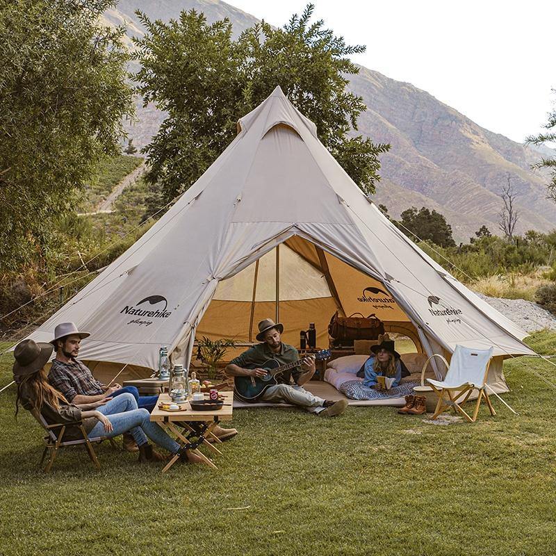 koraman zelt BRIGHTEN 20 Pyramid Glamping-Zelt aus Baumwolle für 6 Personen – Naturehike