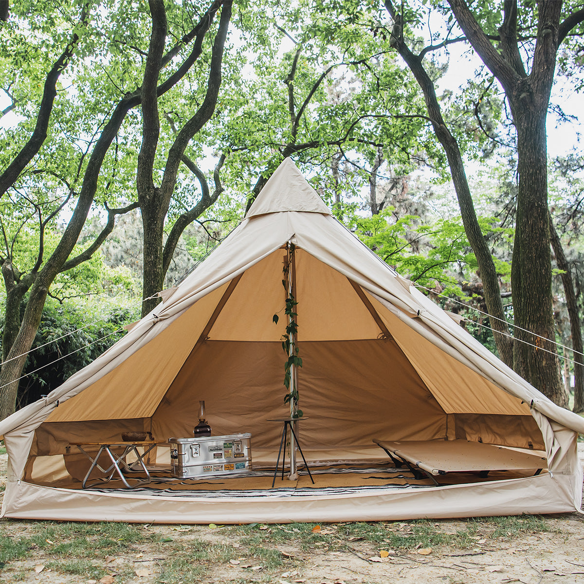 UNISTRENGH Tente de glamping 4 saisons avec espace de vie et UNISTRENGH Tente de glamping 4 saisons avec espace de vie et