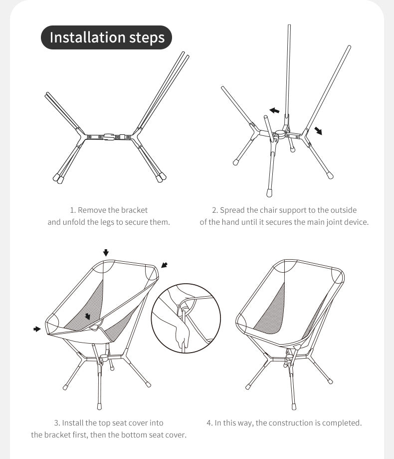 PeakLite™ YL01 Ultralight Auto-Snap Pop-Up Camping Chair