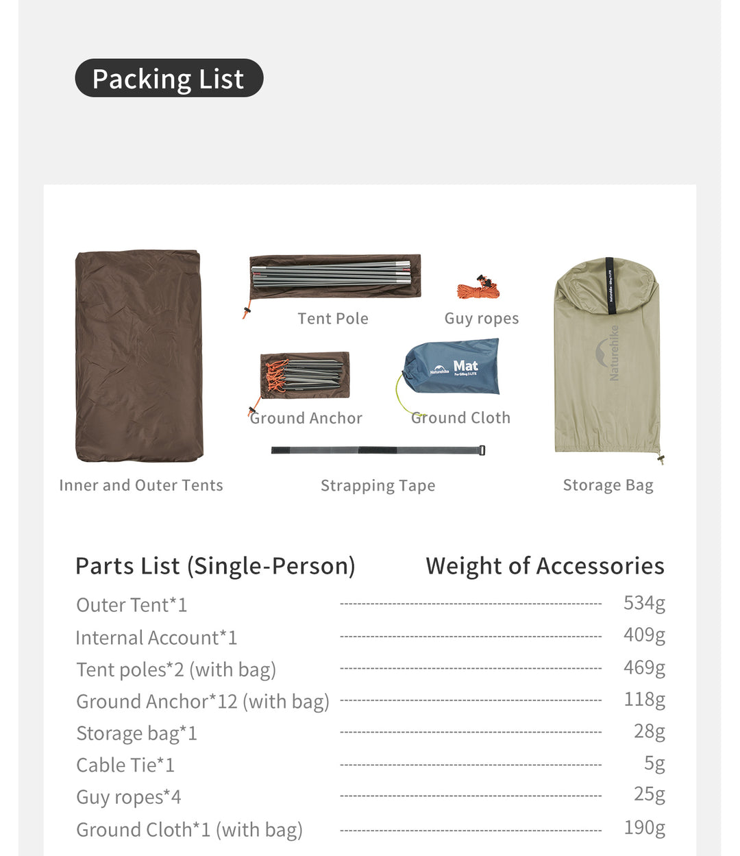 Giling™ Lite 2-Person Backpacking Tent