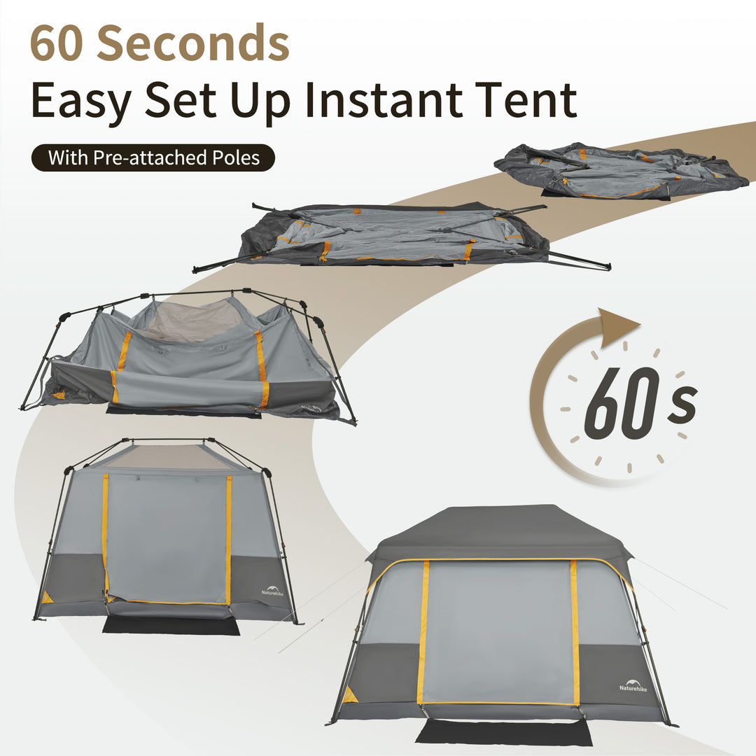 easy set up campingzelt Cape 5.2 4-Personen Quadratisches Pop-Up-Campingzelt