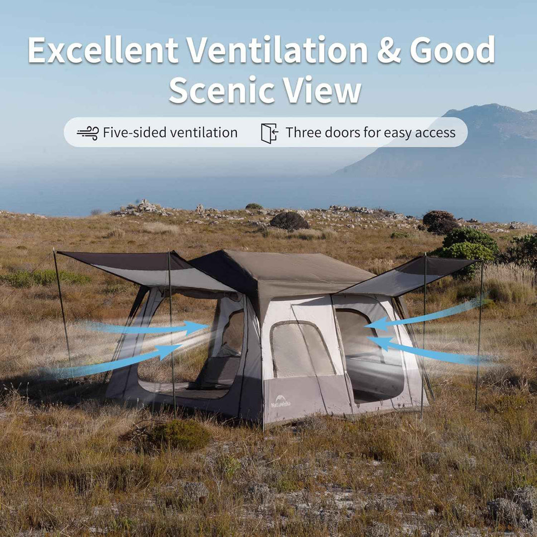 Cape 8.3 6-Person Square Pop-Up Camping Tent