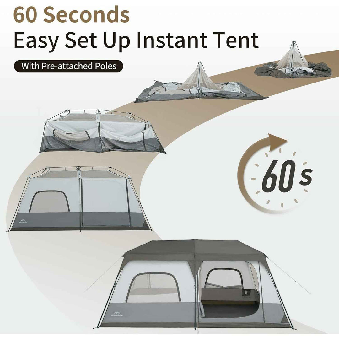 Cape™ 12.9 8-Person Square Pop-Up Camping Tent