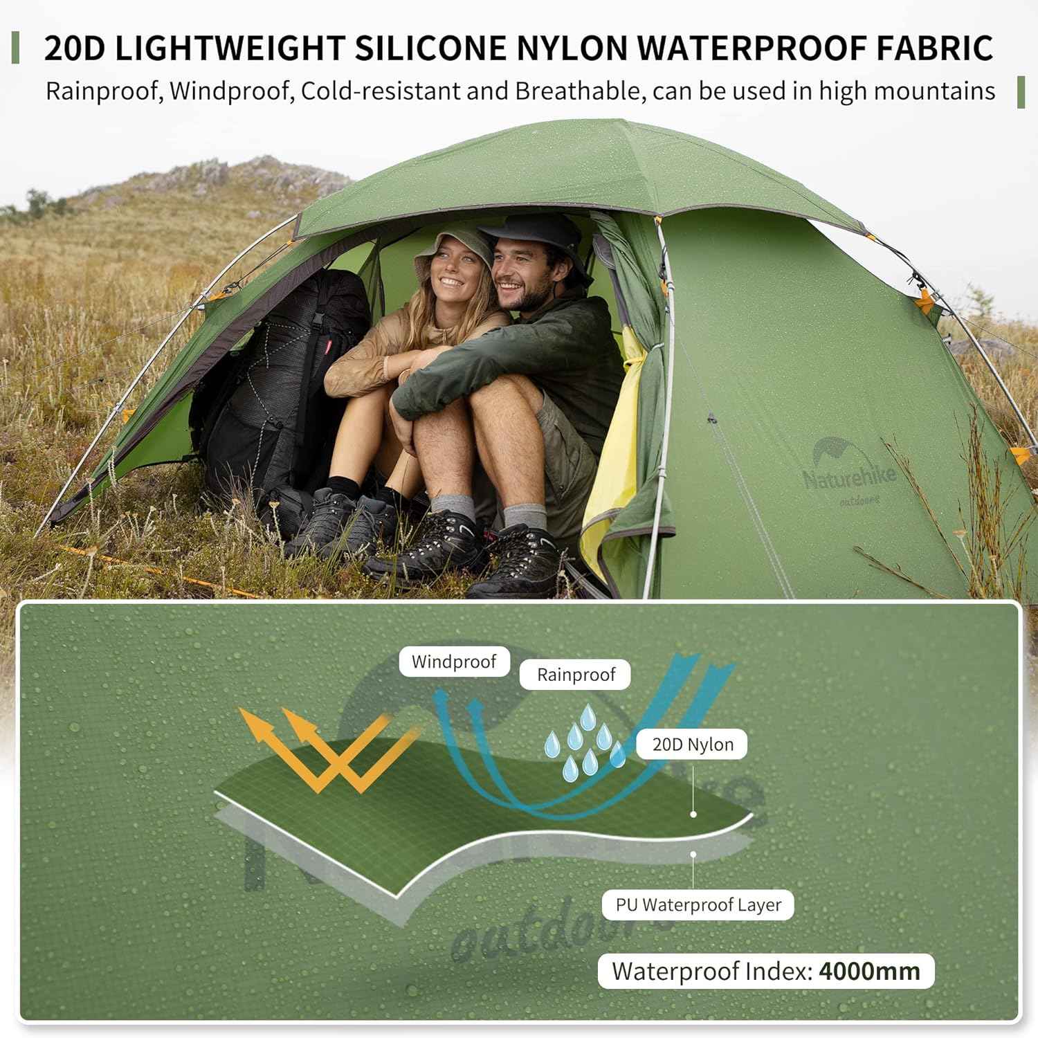 Cloud Peak 2 Person 4 Season Backpacking Tent Nturehike Naturehike Cloud Peak 2 Person 4 Season Backpacking Tent Nturehike Naturehike