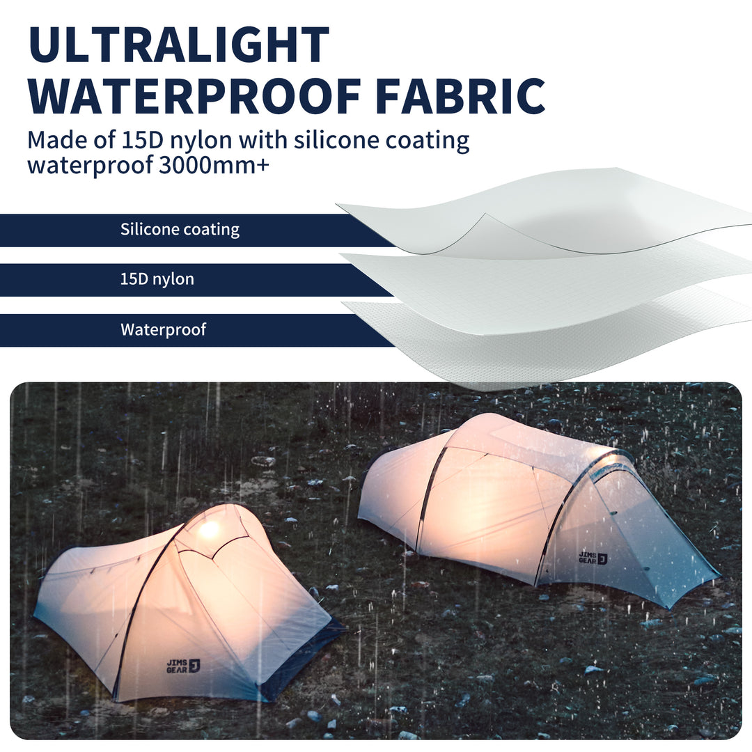 ultralight tunnel tent DABAN™ 1-Person Ultralight 4-Season Tunnel Tent