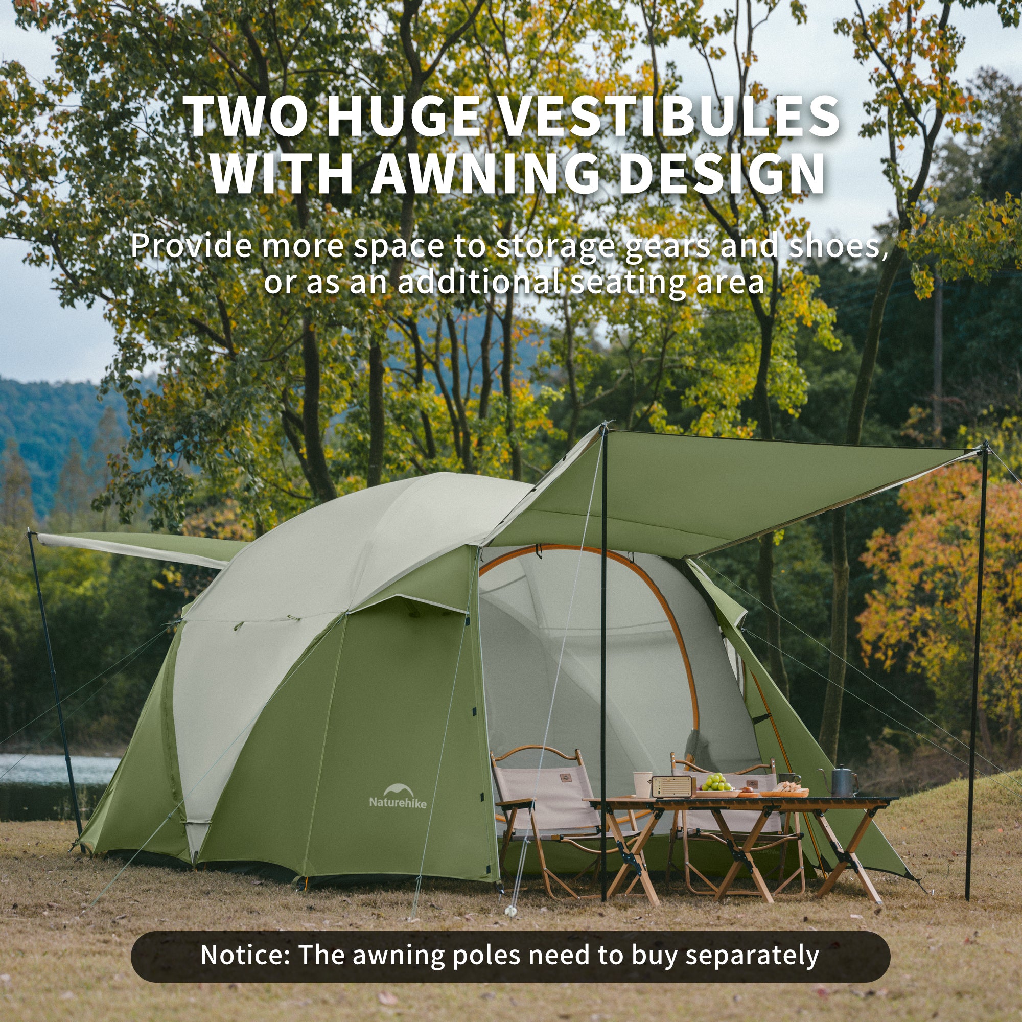 KOTA 4-Person Camping Tent | Naturehike