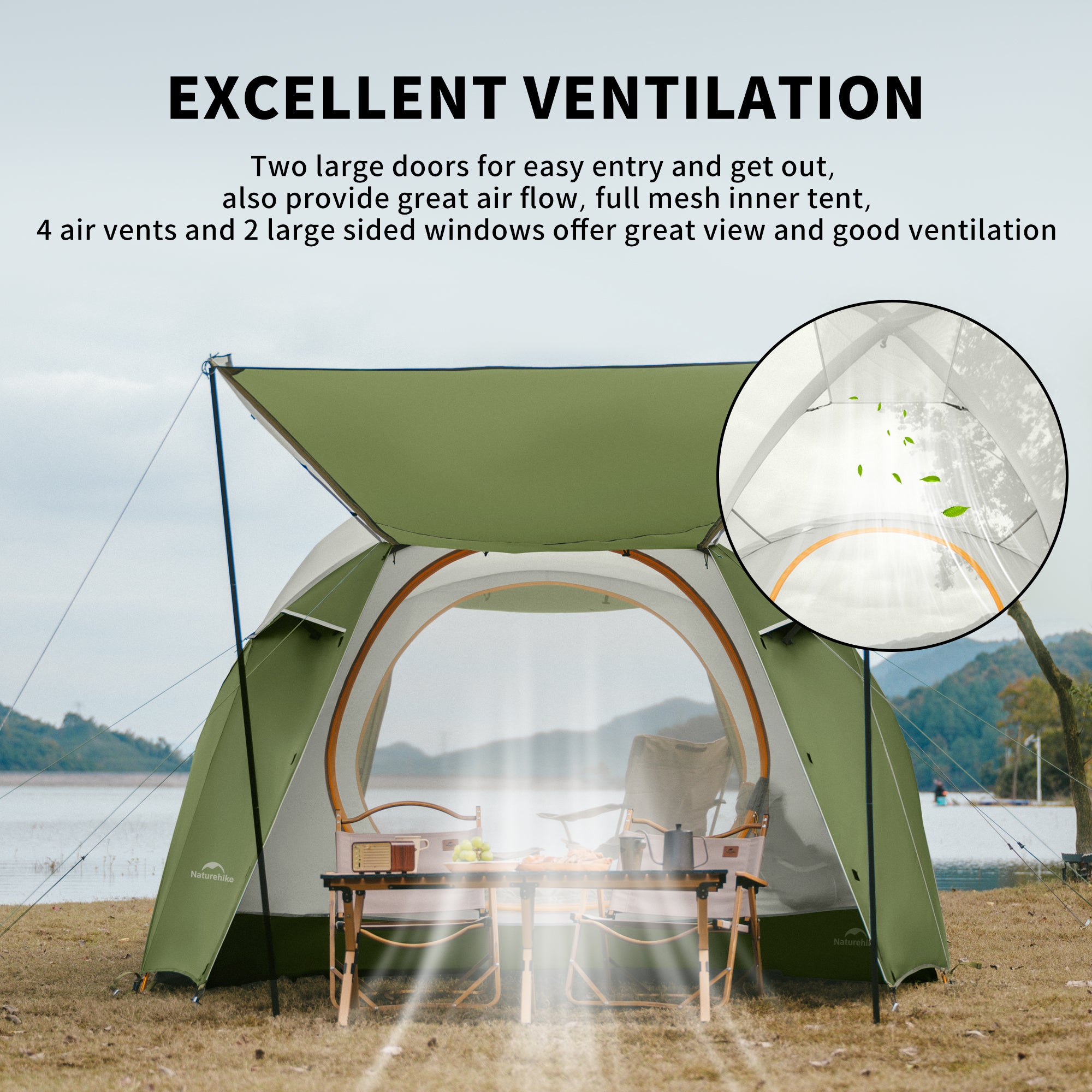 KOTA 4-Person Camping Tent | Naturehike