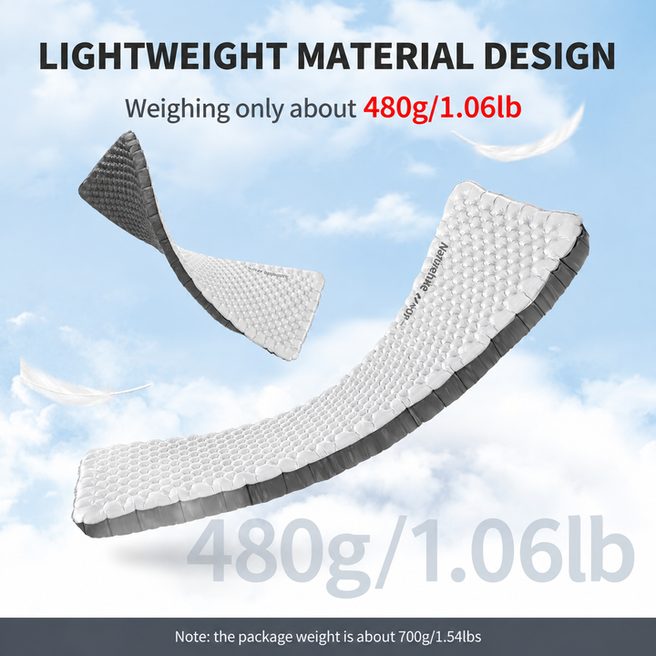 Matelas gonflable ultraléger TuYe™ R6.5 avec parois latérales renforcées