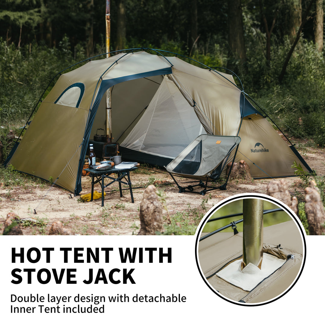 lightest hot tent Massif Solo 2-Person 4-Season Hot Tent