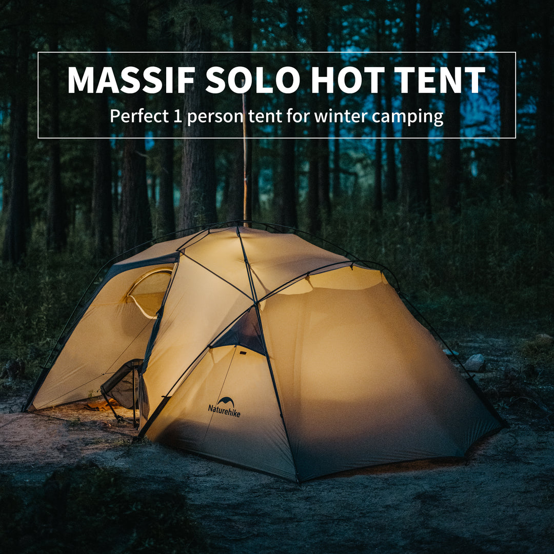 winter hot tent Massif Solo 2-Person 4-Season Hot Tent