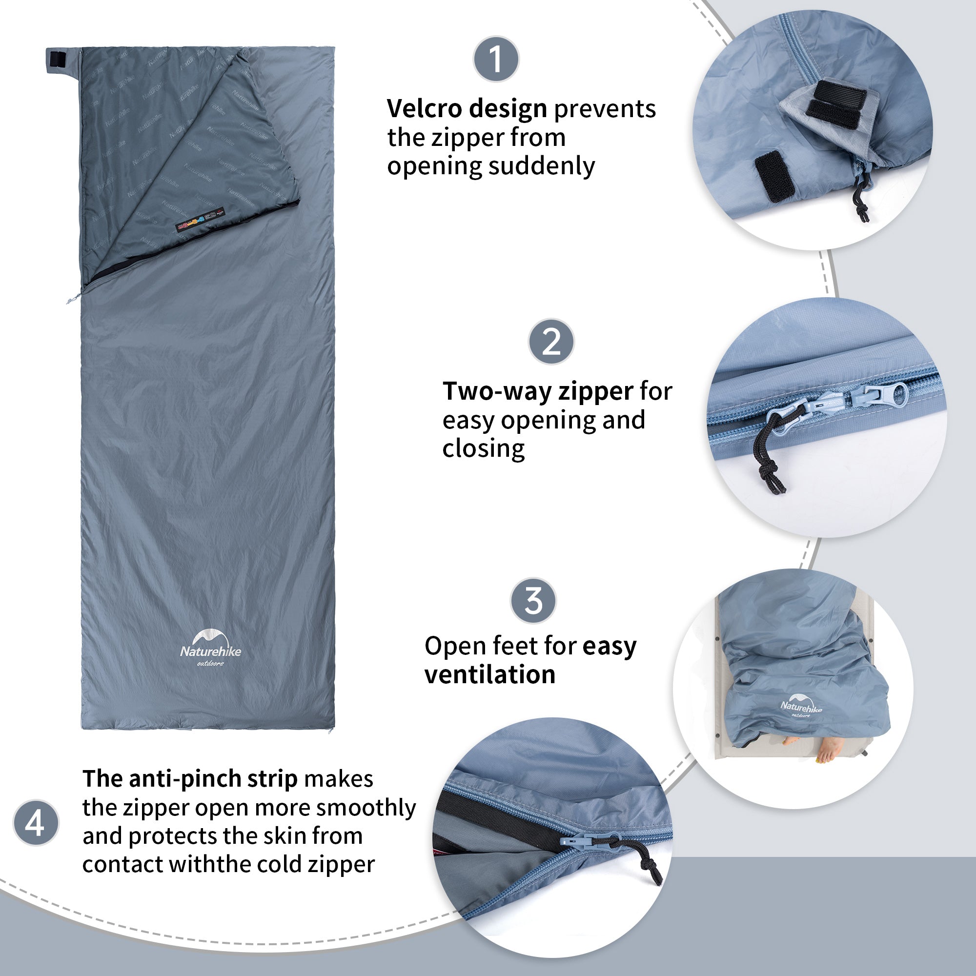 LW180™ Synthetic Sleeping Bag 59°F / 15°C – Naturehike