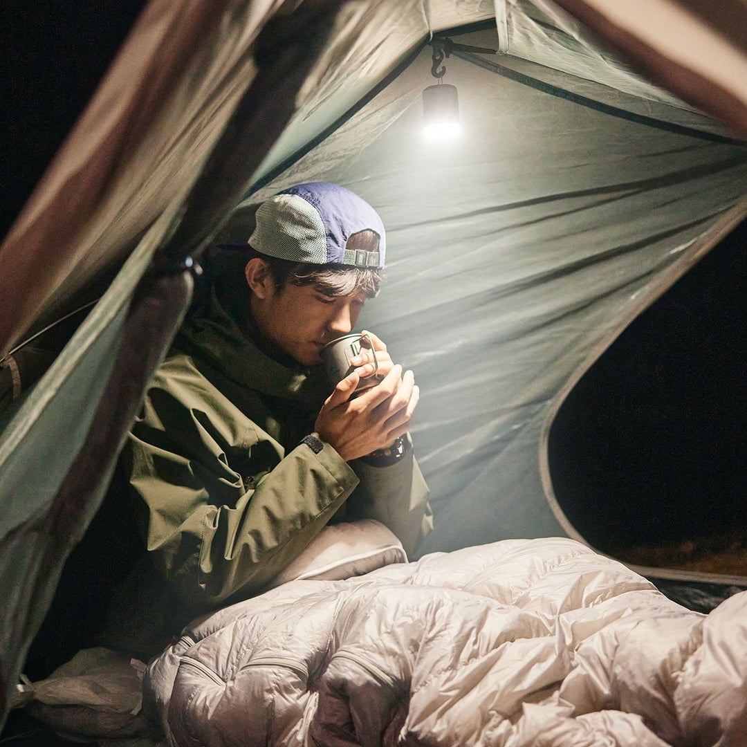 pump tent Naturehike Ultralight Mini Air Pump with Camping Light Oat Gray