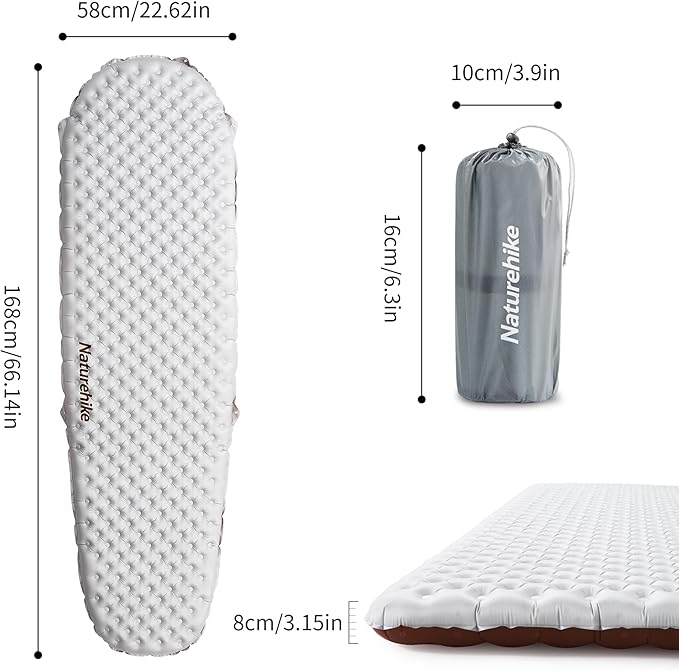 TuYe™ R5.8 Ultralight Inflatable Pad