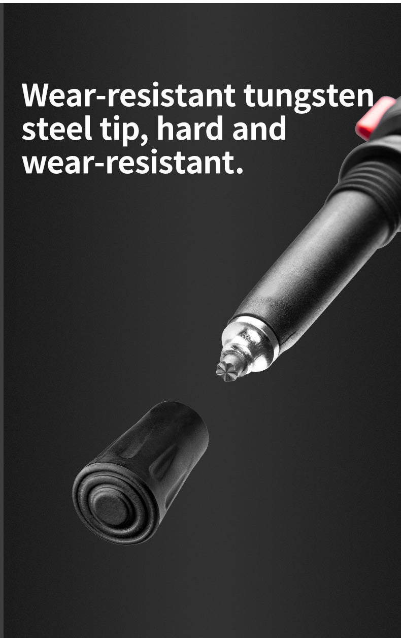 Far Wind™ Three-section Telescopic Carbon Trekking Pole