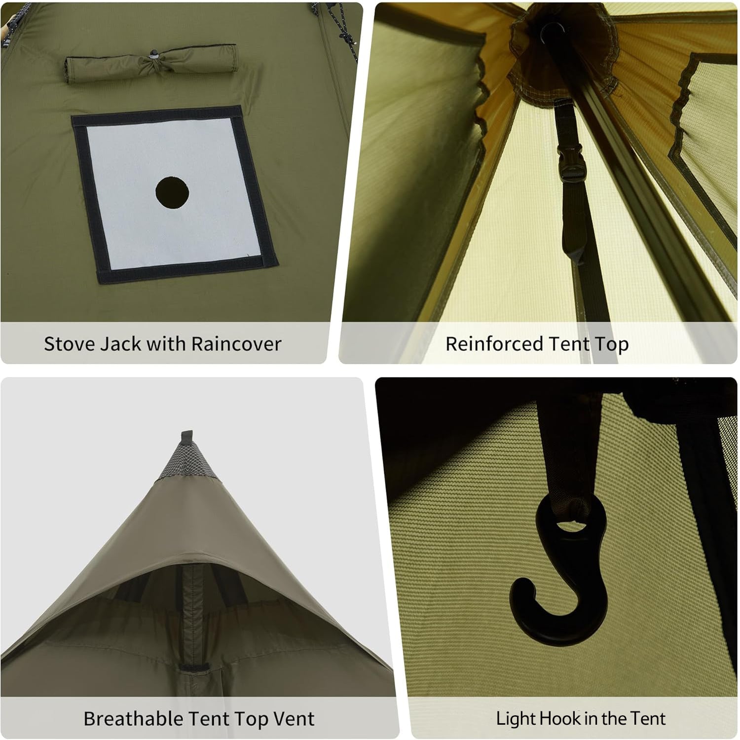 Ranch Fire 4-Person Pyramid Hot Tent | Naturehike