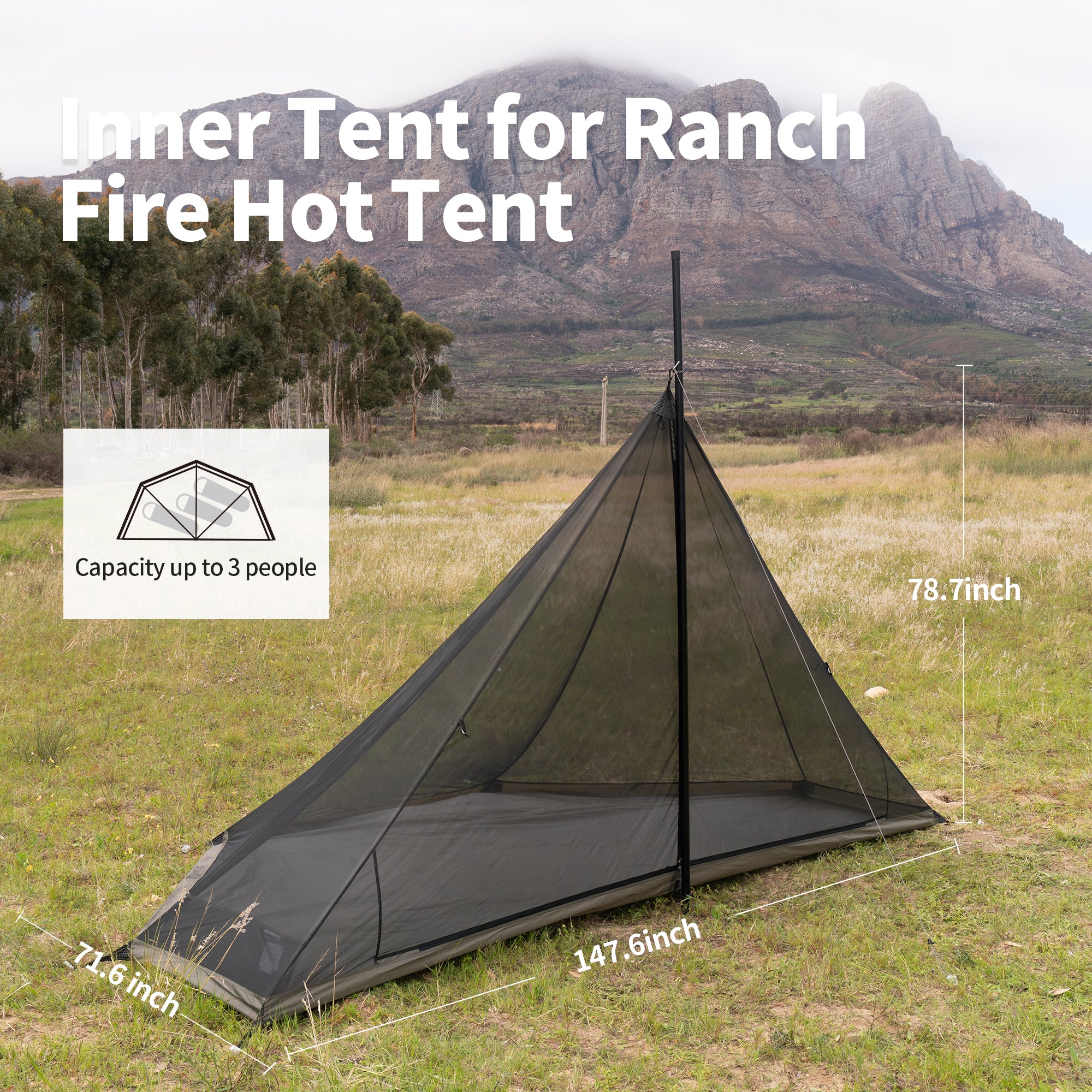 Ranch Fire 6-Person Octagonal Hot Tent | Naturehike