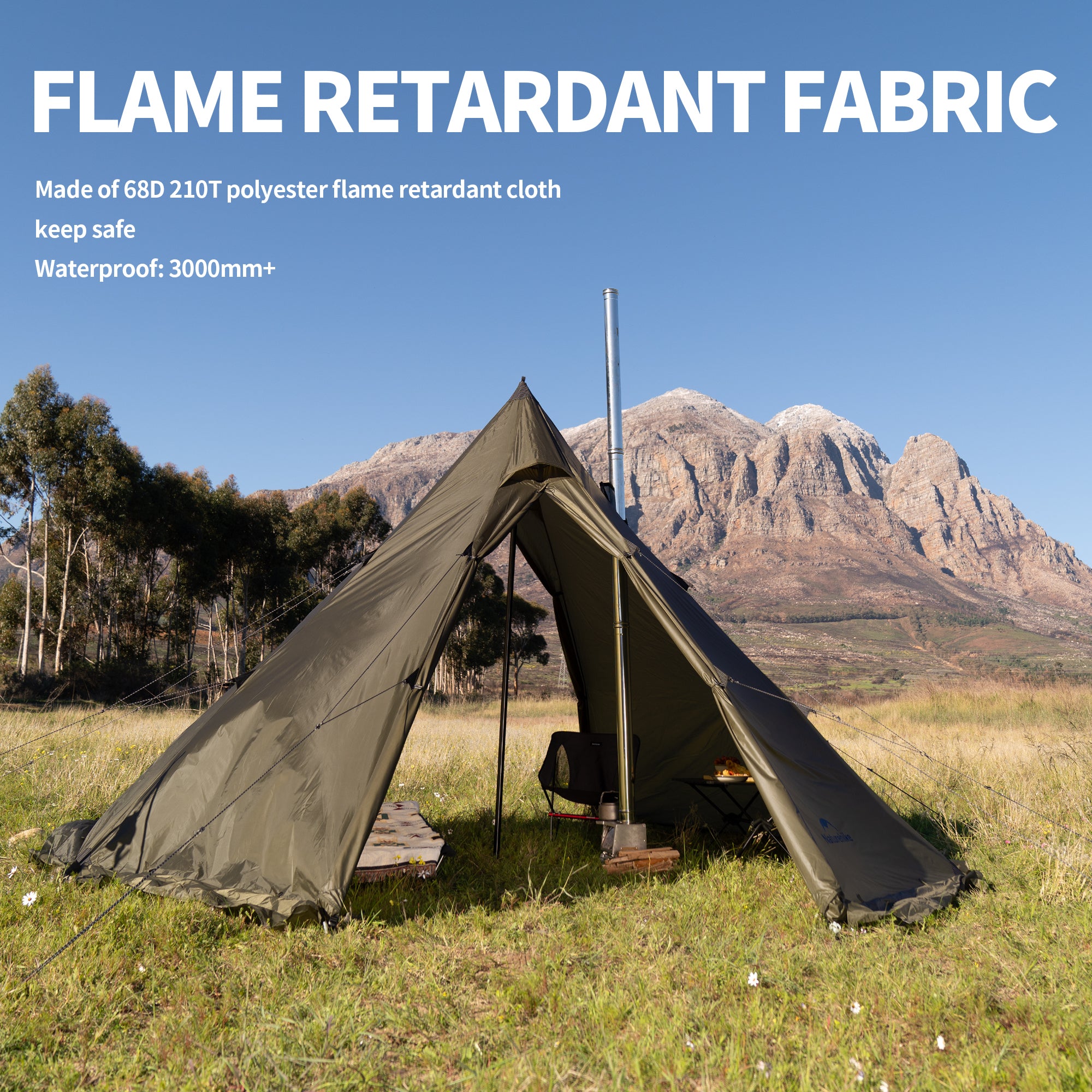 Ranch Fire 6-Person Octagonal Hot Tent | Naturehike