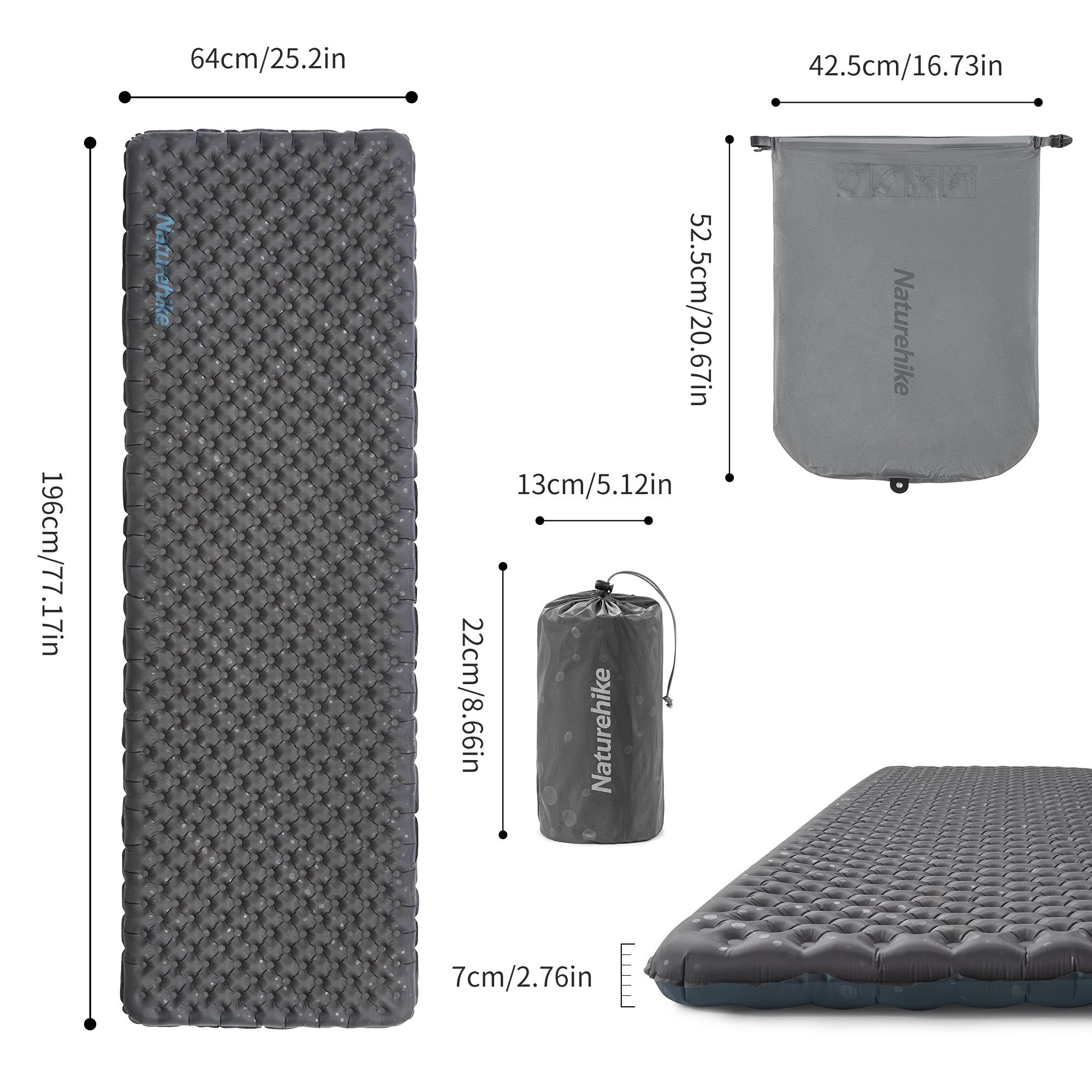 TuYe™ 3.5 Ultralight Inflatable Pad | Naturehike