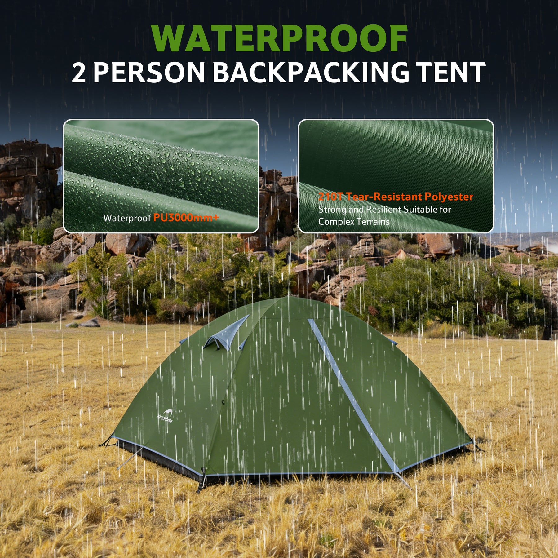Bleik™ 2-Person Backpacking Tent – Naturehike