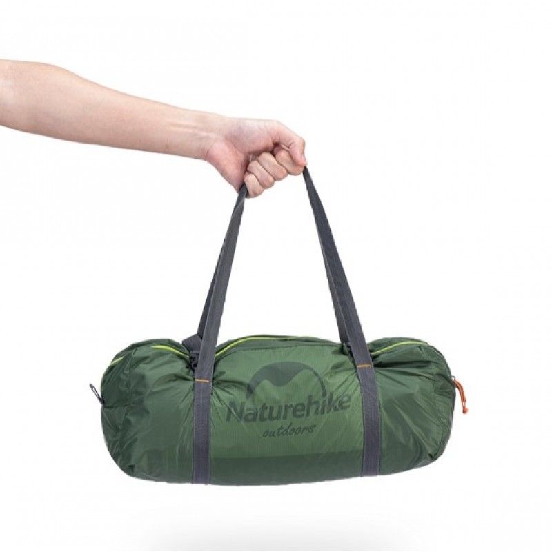 Naturehike Cloud Trek 2 men tent on white background, showing compact and lightweight storage bag, easy to carry for backpacking and bikepacking trips, ideal for best lightweight tents, tents in sale, and camping gear on sale.