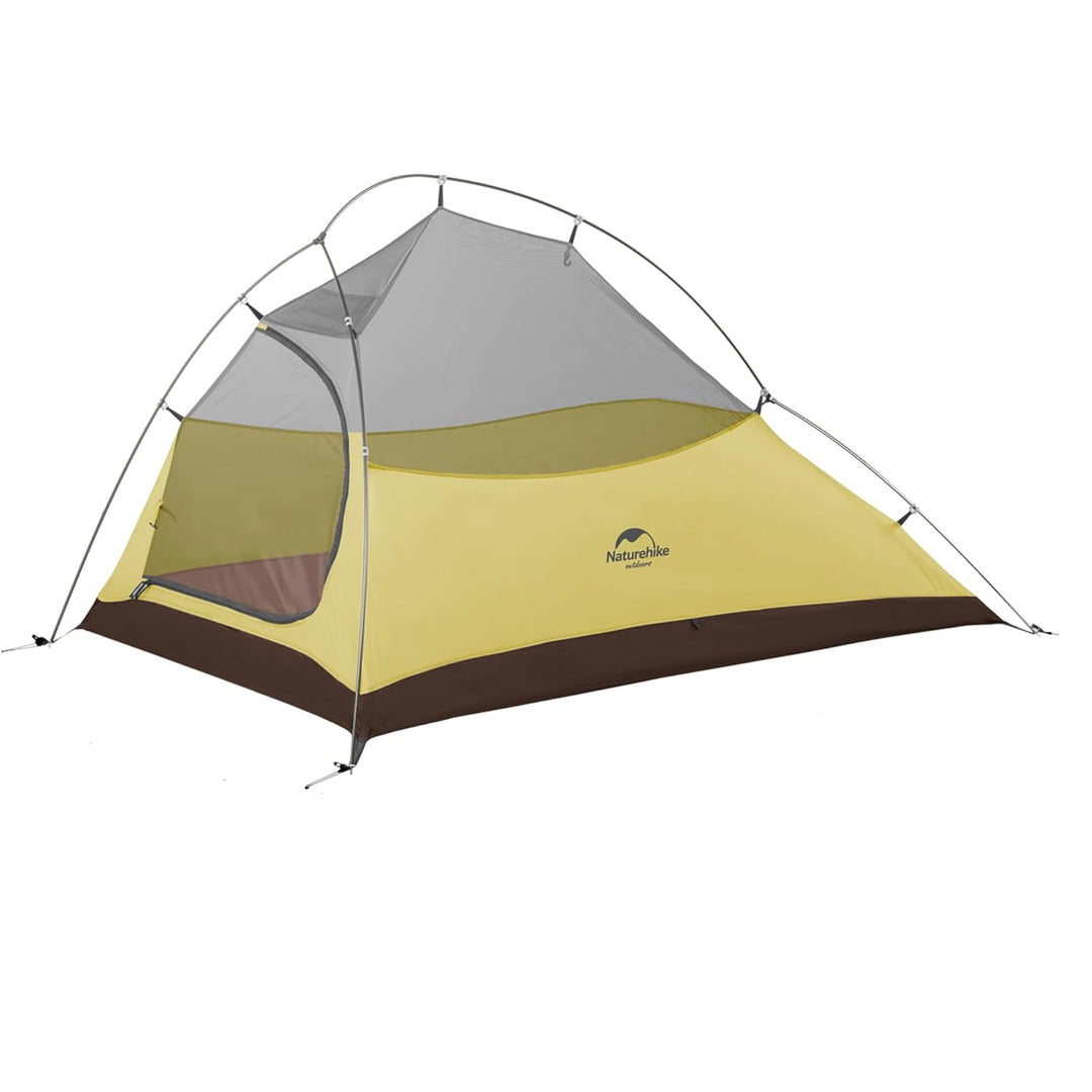 Naturehike Cloud Up 2-Person Ultralight Backpacking Tent inner tent in green on a white background, breathable and well-ventilated, ideal for lightweight backpacking, camping, and outdoor adventures