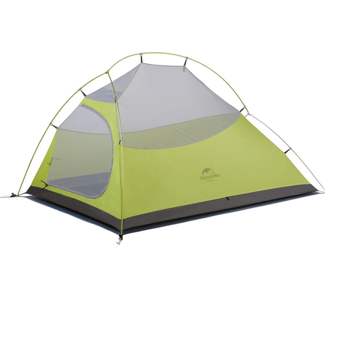 Naturehike Cloud Up 2-Person Ultralight Backpacking Tent inner tent in lime on a white background, breathable and well-ventilated, ideal for lightweight backpacking, camping, and outdoor adventures