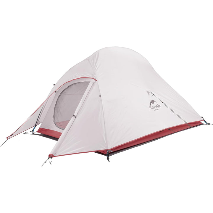 Naturehike Cloud Up 2-Person Ultralight Backpacking Tent in grey on a white background, lightweight waterproof camping tent with rainfly for backpacking, hiking, and outdoor adventures