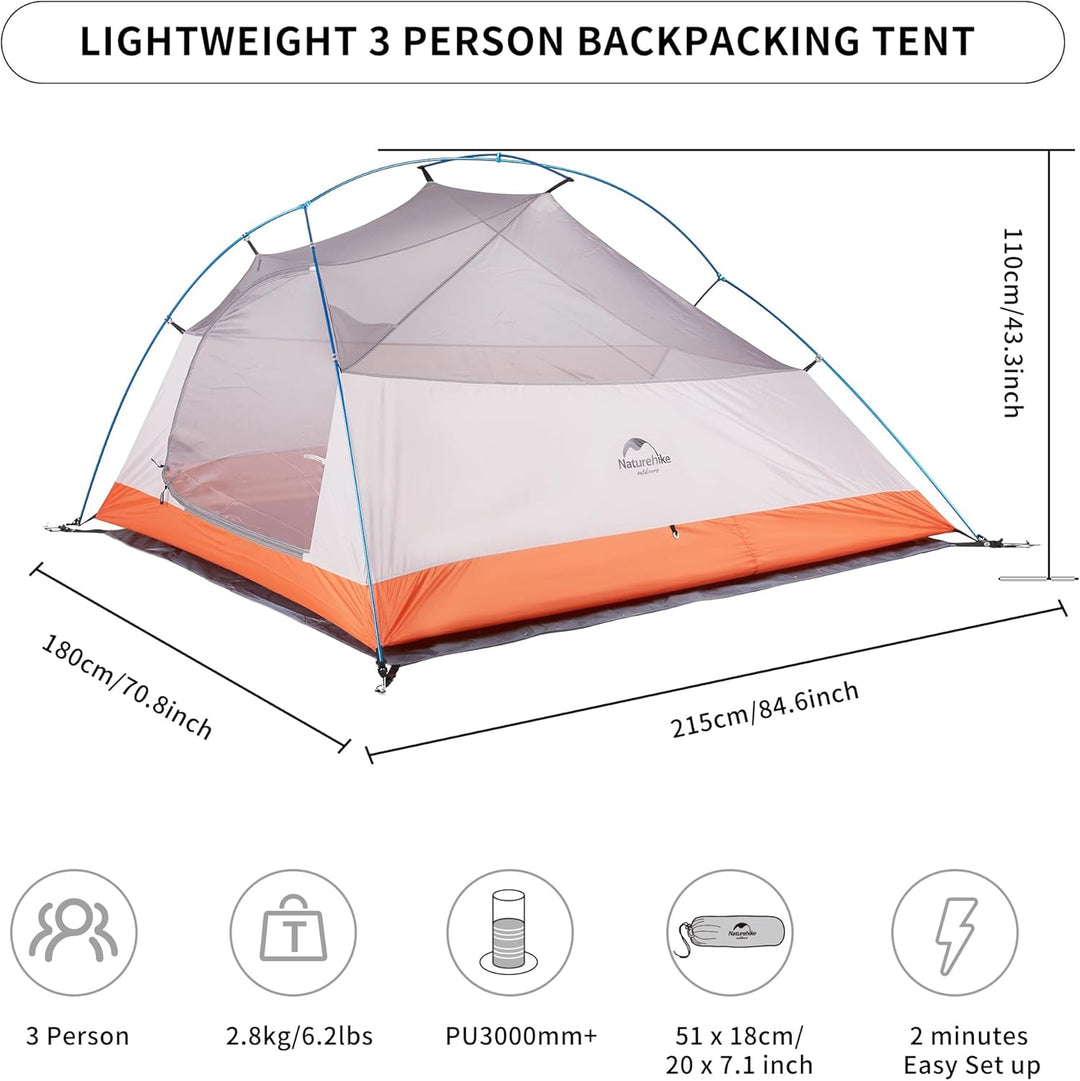 cloud 3 tent Cloud Up™ Base 3-Person Ultralight Backpacking Tent