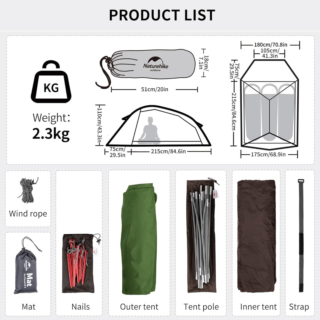 Cloud Up™ Base 3-Person Ultralight Backpacking Tent