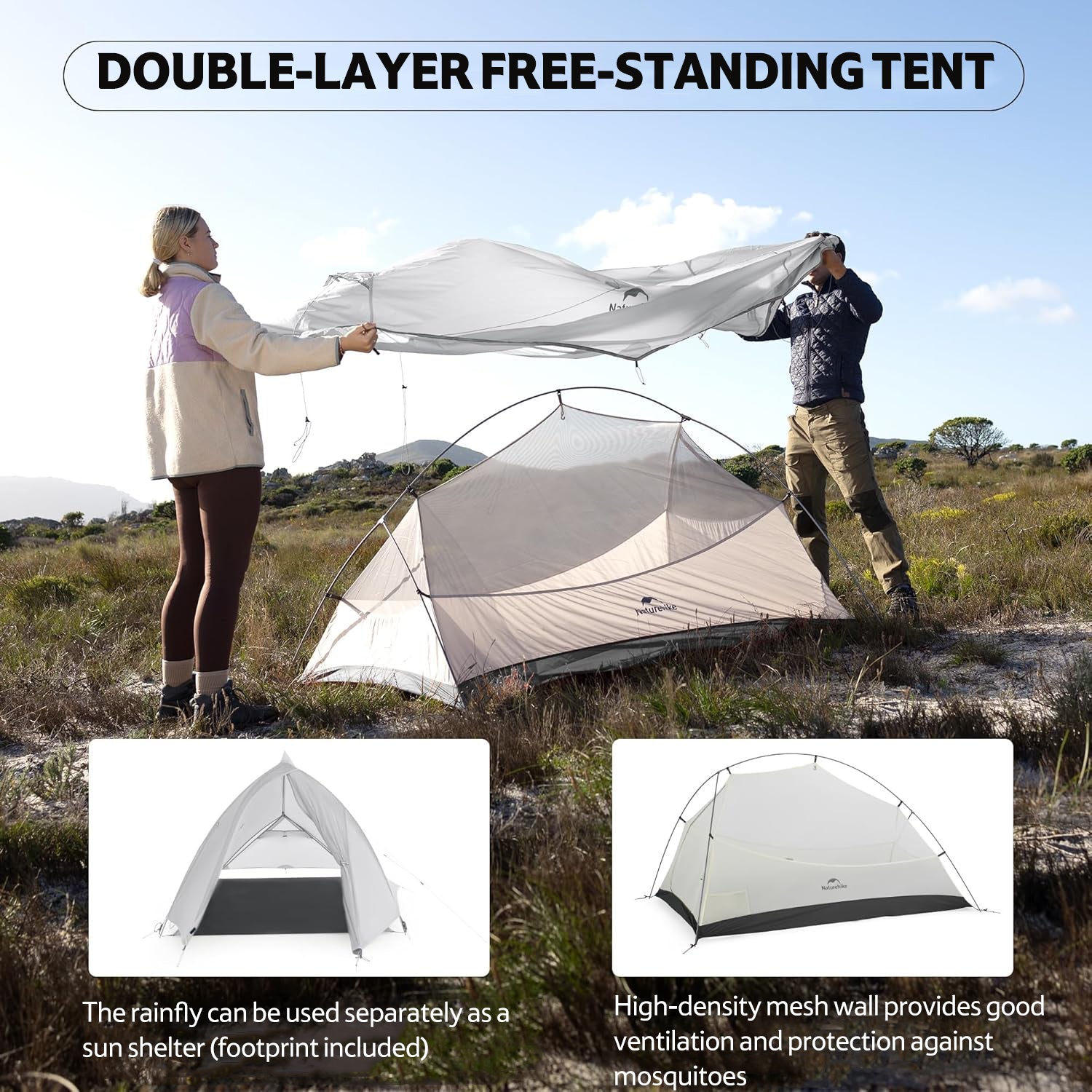 Cloud Up™ UL 1-Person Ultralight Backpacking Tent | Naturehike