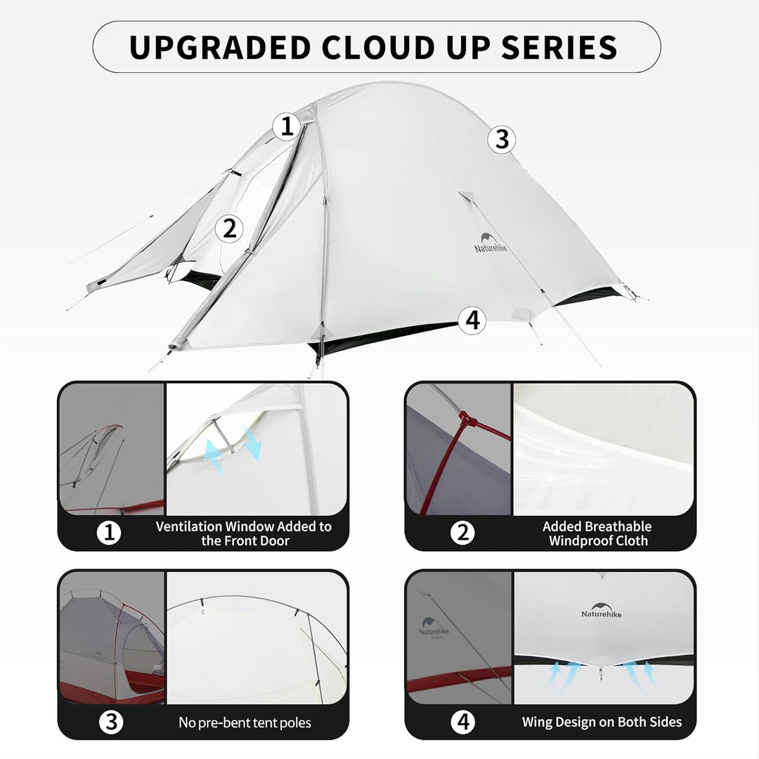 tent wing Naturehike Cloud Up UL 2-Person Ultralight Backpacking Tent 2026