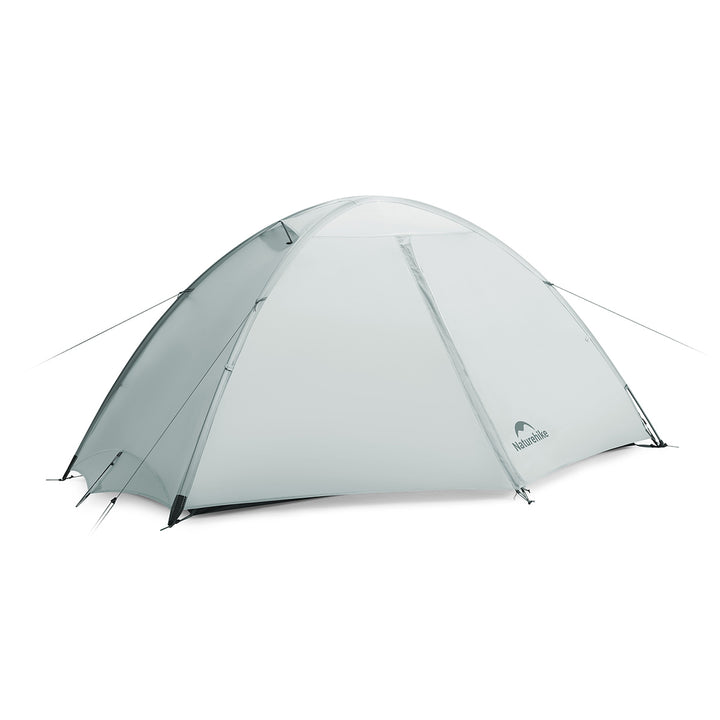 Naturehike Giling UL 1-Person 4-Season backpacking tent fully pitched in blue on white background, ultralight waterproof solo camping tent with quick-pitch design, durable 15D silicone-coated nylon for hiking, trekking, and fastpacking adventures.