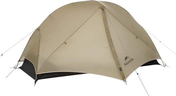 Mongar UL 1 man tent with outer fly fully set up, highlighting waterproof protection, ultralight and ideal for hiking, backpacking, and cycling.