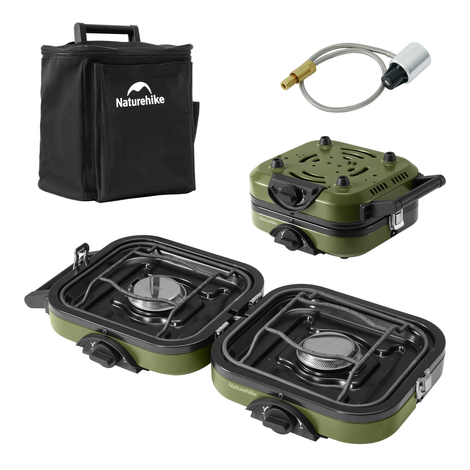 【試し点火のみほぼ新品】Naturehike 折りたたみ式2バーナー Phantom™ 2-Burner Folding Camping Stove | Naturehike