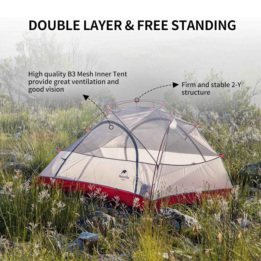 Star River™ ultraleichtes Trekkingzelt für 2 Personen