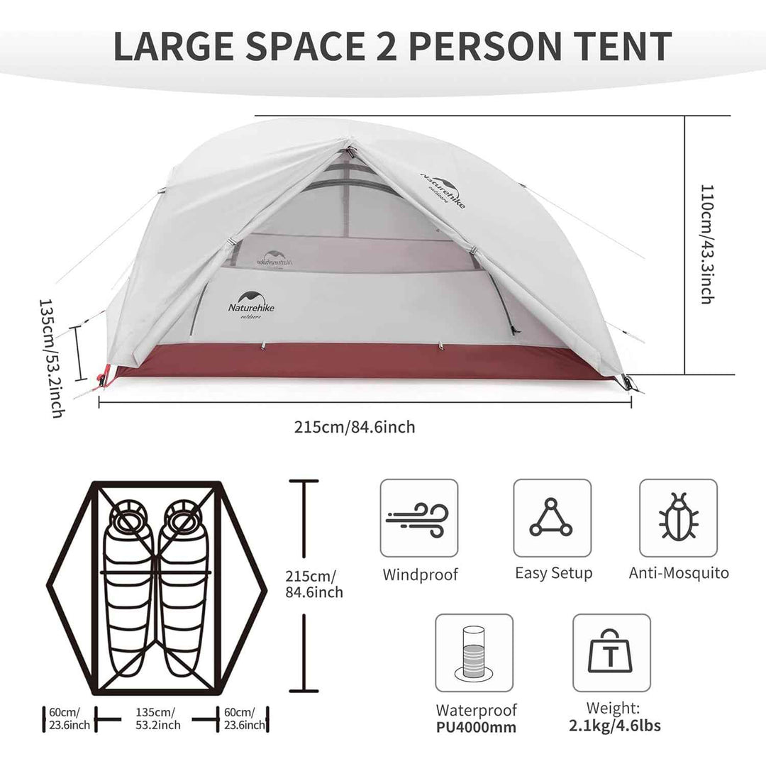 Star River™ 2-Person Ultralight Backpacking Tent