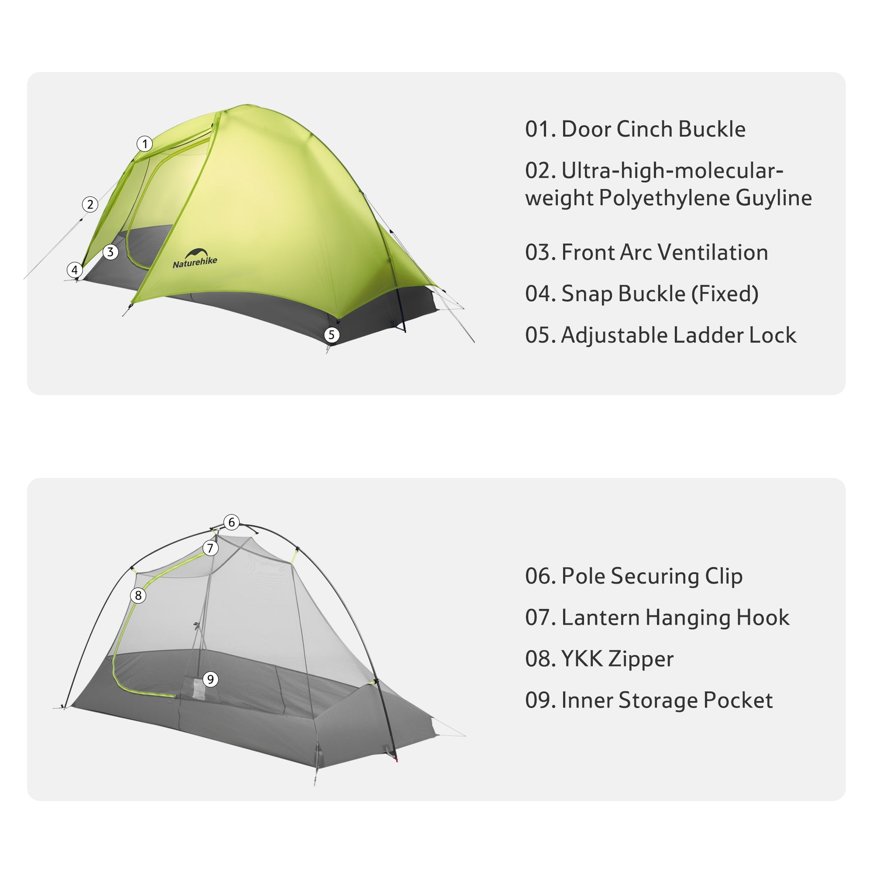 zelt 7x5 Star Trail EXT 1-Personen-Ultraleicht-Rucksackzelt