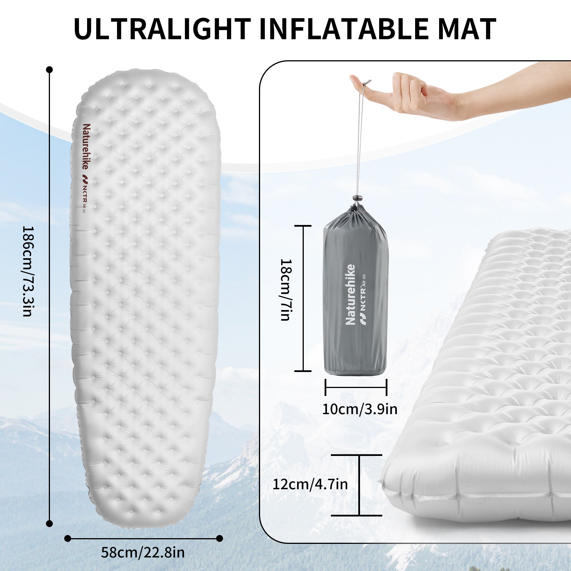 TuYe™ R8.8 Ultralight Inflatable Pad | Naturehike