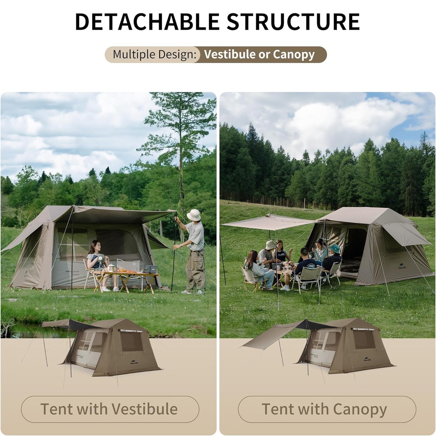Village™ 13 6-Person Automatic Cabin Tent | Naturehike