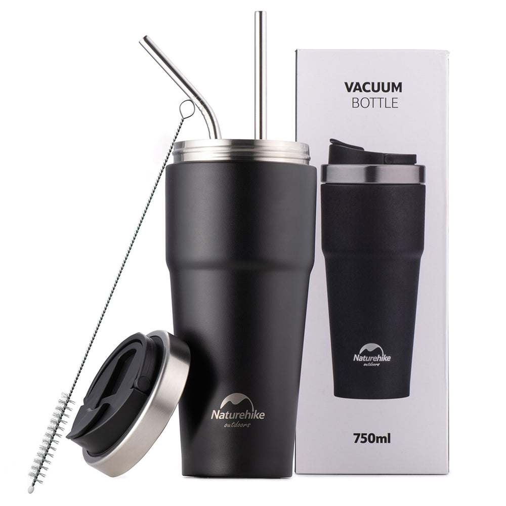 750ml HOT/COLD Stainless Steel Travel Coffee Cup Black