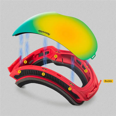 Naturehike Ski Goggles UVA400 Anti-Fog Glasses Unisex
