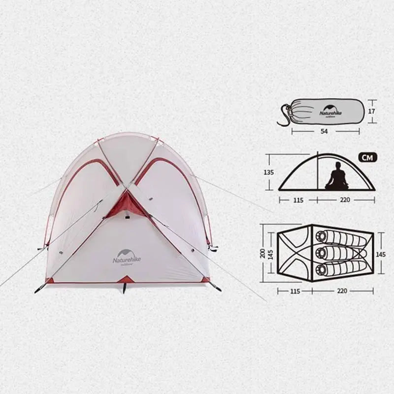 Naturehike Hiby 2-4 Persons "camping porch" Camping Tent
